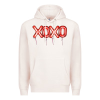 Pale Pink Valentine's Day Xoxo Balloon Premium Hoodie - Artiststas
