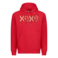 Red Valentine's Day Xoxo Balloon Premium Hoodie - Artiststas