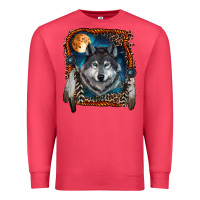 Cardinal wolf and feathers Premium Sweatshirt - RanaPortraitStore