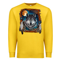 Lemon wolf and feathers Premium Sweatshirt - RanaPortraitStore