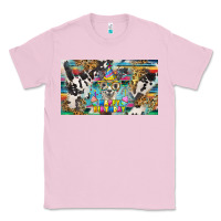 Bubblegum Pink happy birthday alpaca blue cup Classic Tee - BarkalooDesign