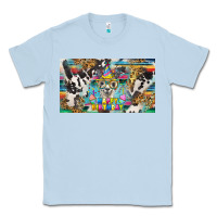 Dusty Blue happy birthday alpaca blue cup Classic Tee - BarkalooDesign
