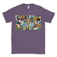 Lavender happy birthday alpaca blue cup Classic Tee - BarkalooDesign