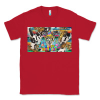 Red happy birthday alpaca blue cup Classic Tee - BarkalooDesign