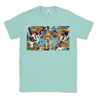 Seafoam happy birthday alpaca blue cup Classic Tee - BarkalooDesign
