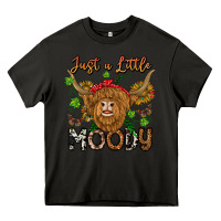 Asphalt Just a Little Moody Heavy Core Tee - CowhideDigitalArt