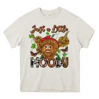 Cream Just a Little Moody Heavy Core Tee - CowhideDigitalArt