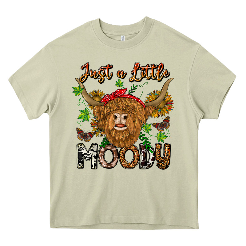 Just A Little Moody Heavy Core Tee by CowhideDigitalArt | Teevron