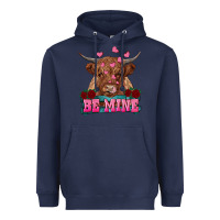 Navy be mine cow Heavyweight Hoodie - RanaPortraitStore