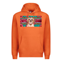 Carrot Western Shih Tzu License Plate Design Premium Hoodie - JahusDesignShop