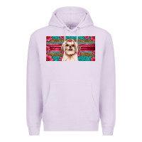 Lilac Western Shih Tzu License Plate Design Premium Hoodie - JahusDesignShop