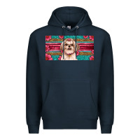 Navy Western Shih Tzu License Plate Design Premium Hoodie - JahusDesignShop
