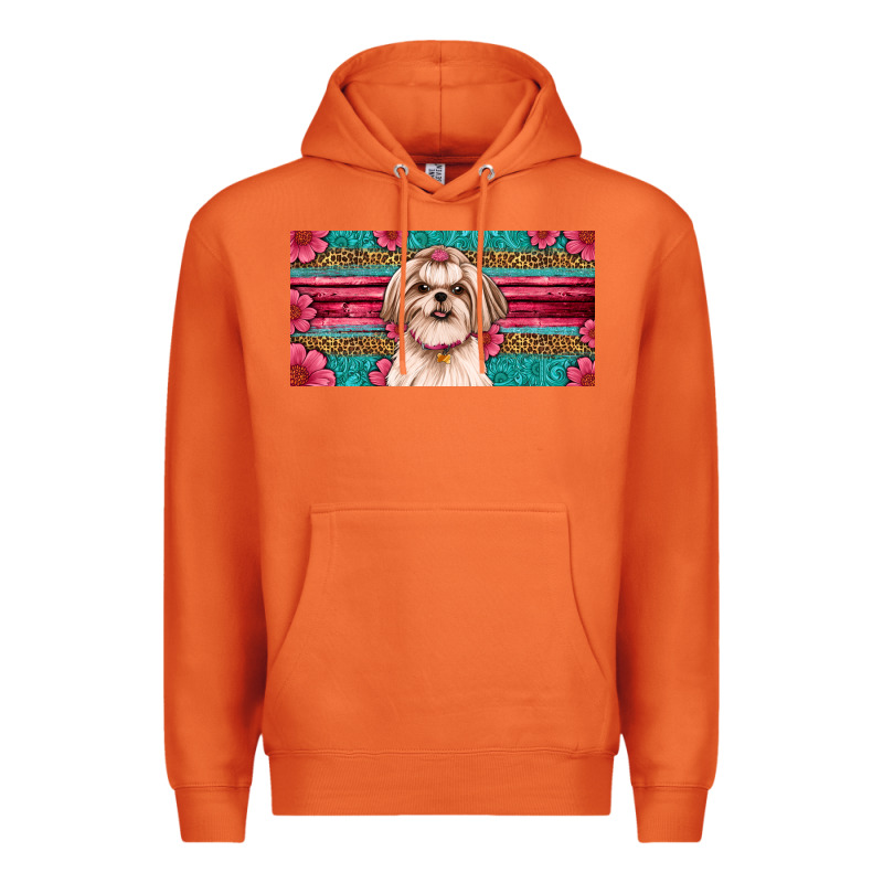 Western Shih Tzu License Plate Design Premium Hoodie by JahusDesignShop | Teevron