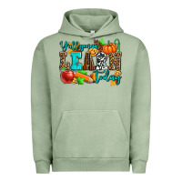 Pigment Oil Green y'all gonna learn today pumpkin and pen Urban Hoodie - AdoDesignShop