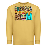 Antique Gold blessed mom Premium Sweatshirt - Zillion Design Studio