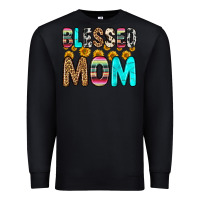 Black blessed mom Premium Sweatshirt - Zillion Design Studio
