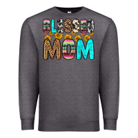 Charcoal Heather blessed mom Premium Sweatshirt - Zillion Design Studio