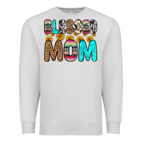 Dove Grey blessed mom Premium Sweatshirt - Zillion Design Studio