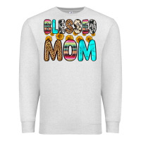 Oatmeal Heather blessed mom Premium Sweatshirt - Zillion Design Studio