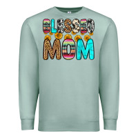 Seafoam blessed mom Premium Sweatshirt - Zillion Design Studio