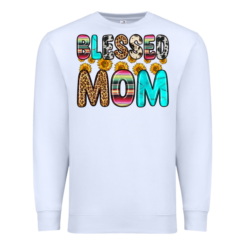 Blessed Mom Premium Sweatshirt by Zillion Design Studio | Teevron