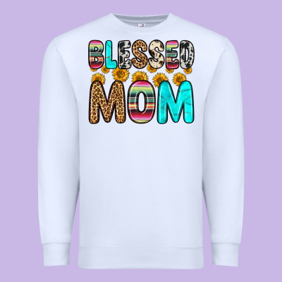 Blessed Mom Premium Sweatshirt Designed By Zillion Design Studio