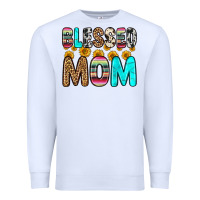 White blessed mom Premium Sweatshirt - Zillion Design Studio