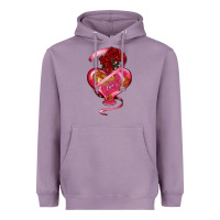 Lavender heart glass vase love tickets with rose Heavyweight Hoodie - RanaPortraitStore