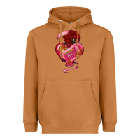 Meerkat heart glass vase love tickets with rose Heavyweight Hoodie - RanaPortraitStore