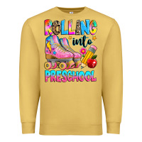 Antique Gold rolling into preschool grade Premium Sweatshirt - texasbilliewilder