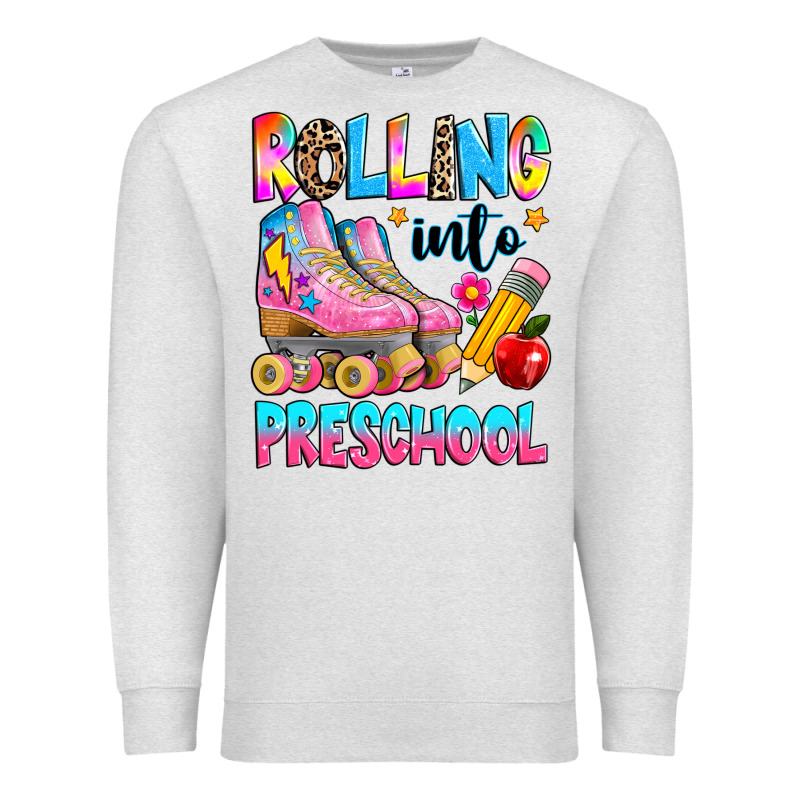 Rolling Into Preschool Grade Premium Sweatshirt by texasbilliewilder | Teevron