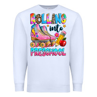 White rolling into preschool grade Premium Sweatshirt - texasbilliewilder