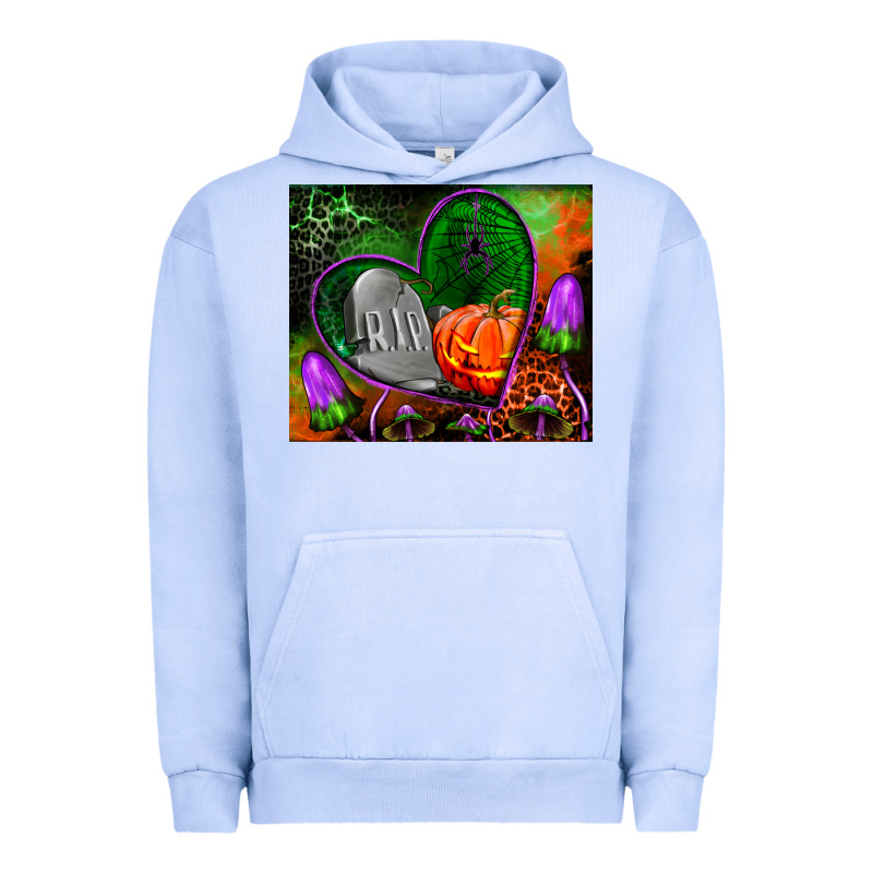 Halloween Heart Mouse Pad Urban Hoodie by BundleAndBundleShop | Teevron