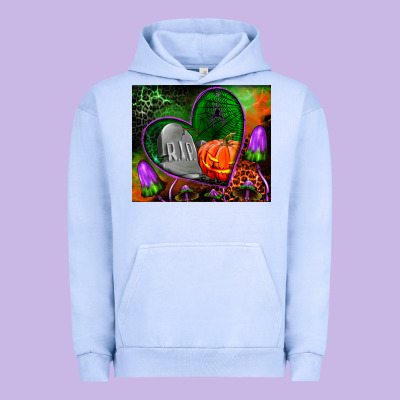 Halloween Heart Mouse Pad Urban Hoodie Designed By Bundleandbundleshop