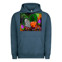 Pigment Midnight Navy halloween heart mouse pad Urban Hoodie - BundleAndBundleShop