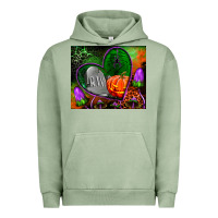 Pigment Oil Green halloween heart mouse pad Urban Hoodie - BundleAndBundleShop