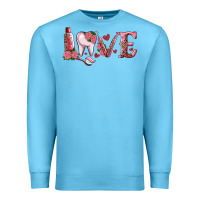 Ocean Blue valentines day dental love Premium Sweatshirt - RanaPortraitStore