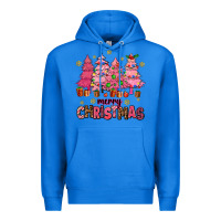 True Royal pink christmas trees Premium Hoodie - AdoDesignShop