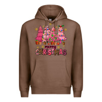 Chestnut pink christmas trees Premium Hoodie - AdoDesignShop