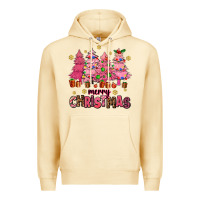 Pina Colada pink christmas trees Premium Hoodie - AdoDesignShop