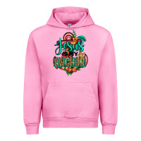 Fuchsia Pink jesus is my anchor Urban Hoodie - Jasminsmagicworld