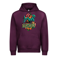 Mauve Wine jesus is my anchor Urban Hoodie - Jasminsmagicworld