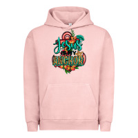 Pigment Salmon jesus is my anchor Urban Hoodie - Jasminsmagicworld