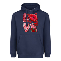 Navy love kiss Heavyweight Hoodie - RanaPortraitStore