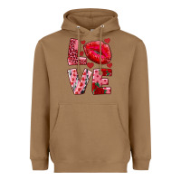 Toasted Coconut love kiss Heavyweight Hoodie - RanaPortraitStore