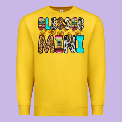 Blessed Mini Premium Sweatshirt Designed By Zillion Design Studio