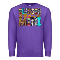 Purple blessed mini Premium Sweatshirt - Zillion Design Studio