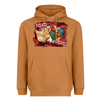 Meerkat xoxo rooster and chicken Heavyweight Hoodie - RanaPortraitStore
