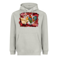 Moon Dust xoxo rooster and chicken Heavyweight Hoodie - RanaPortraitStore