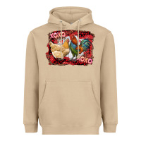 Mushroom xoxo rooster and chicken Heavyweight Hoodie - RanaPortraitStore